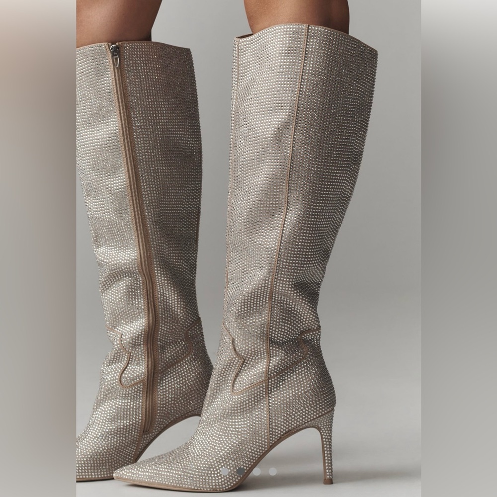 Antropologie Dolce Vita Kerrey Crystal Knee-High Boots NIB
Size 7.5
